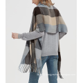 Fashion Long Shawl Big Grid Winter Warm Scarf